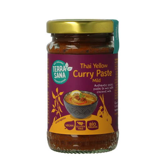 TerraSana Thaise gele curry pasta bio 120 Gram