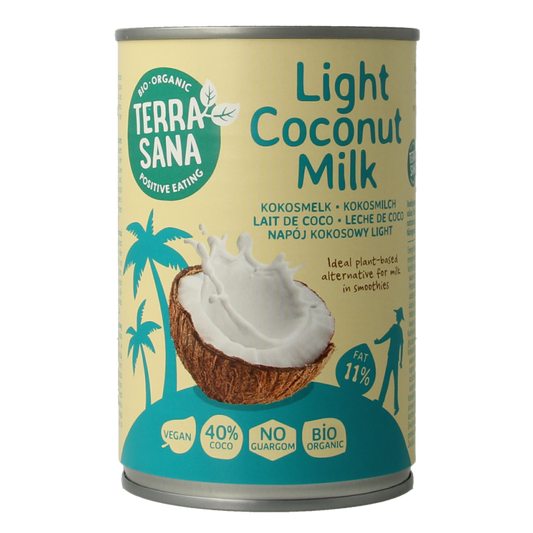 TerraSana Kokosmelk light vet bio 400 Milliliter