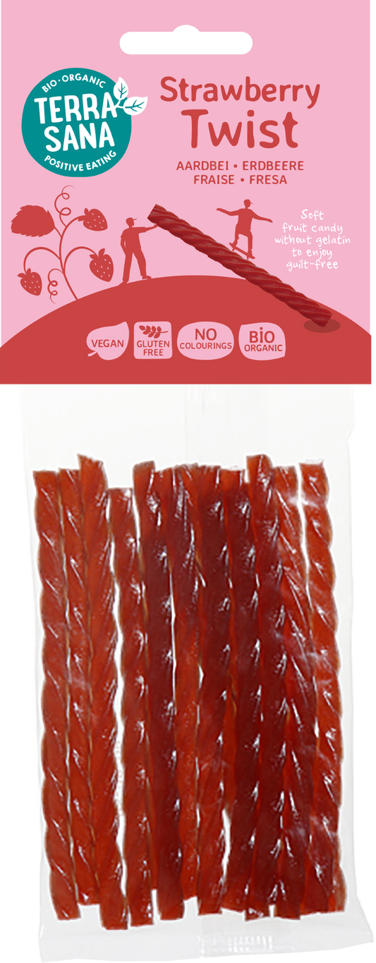 TerraSana Aardbei kabels twists bio 75 Gram