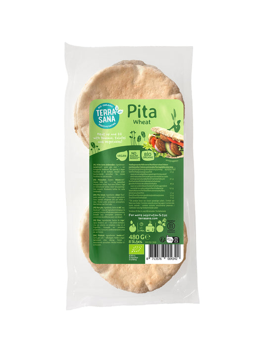 TerraSana Pitabrood tarwe bio 480.00 Gram