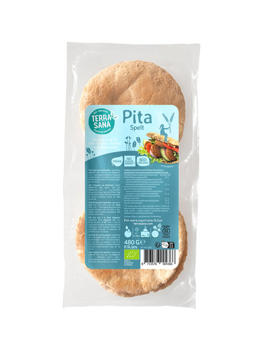 TerraSana Pitabrood spelt bio 480.00 Gram
