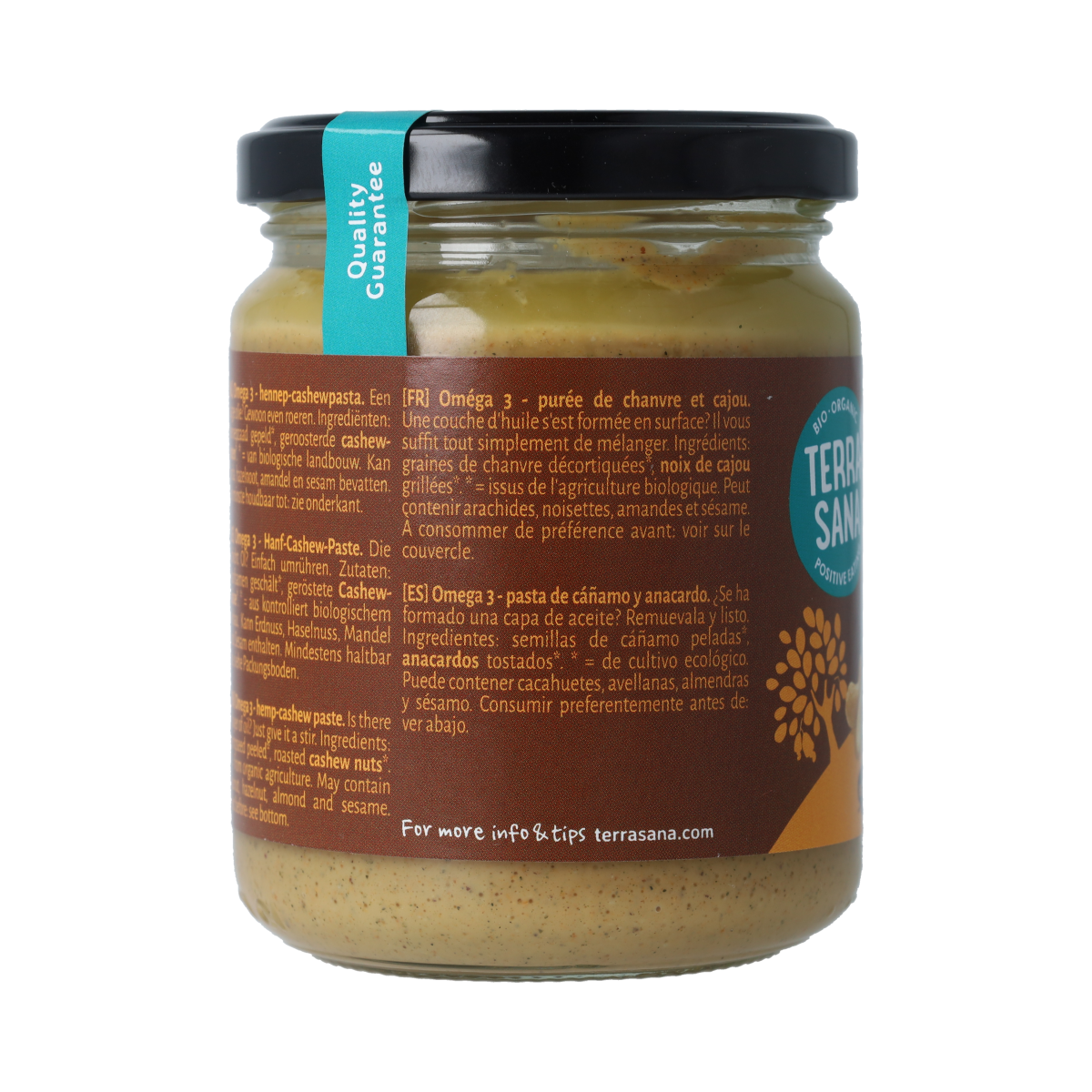 TerraSana Omega 3 hennep cashewpasta 250.00 Gram