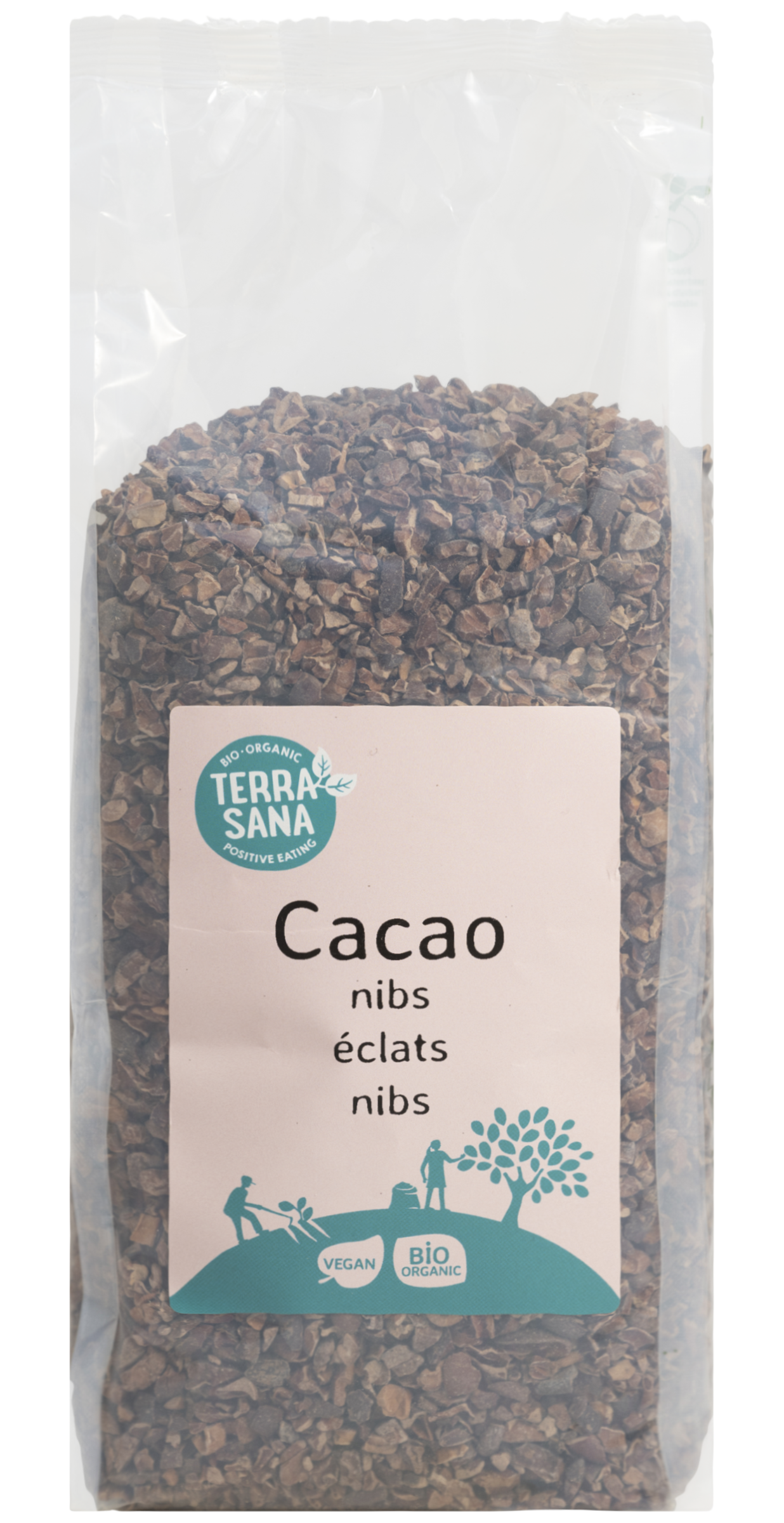 TerraSana Raw cacao nibs bio 500 Gram