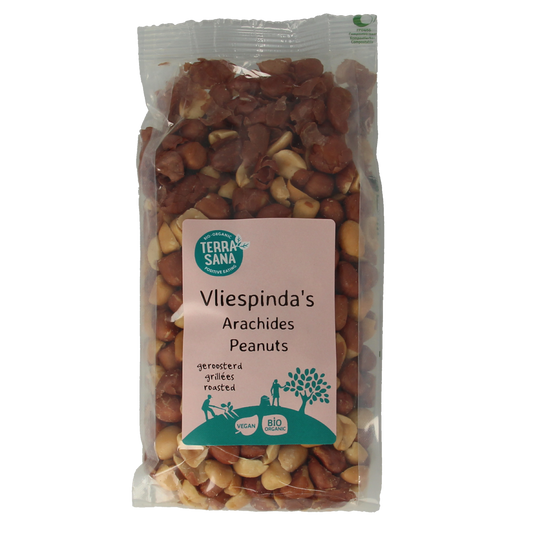 TerraSana Pinda vlies zonder zout geroosterd bio 250.00 Gram