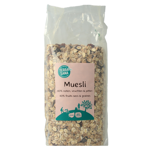 TerraSana Muesli noten & zuidvruchten bio 750.00 Gram