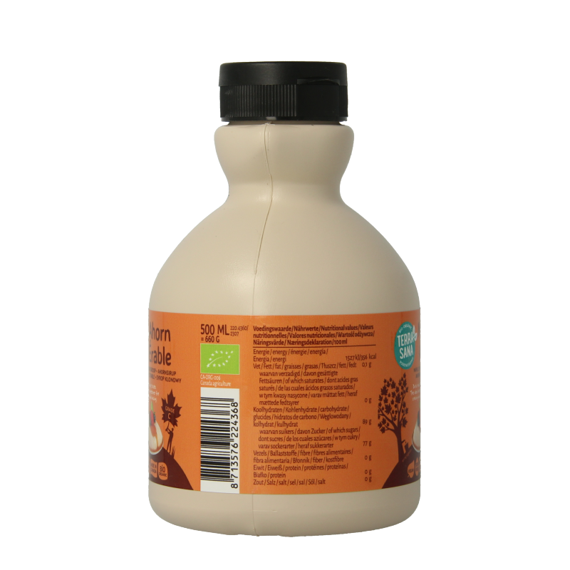 TerraSana Ahornsiroop graad C in jug bio 500 Milliliter