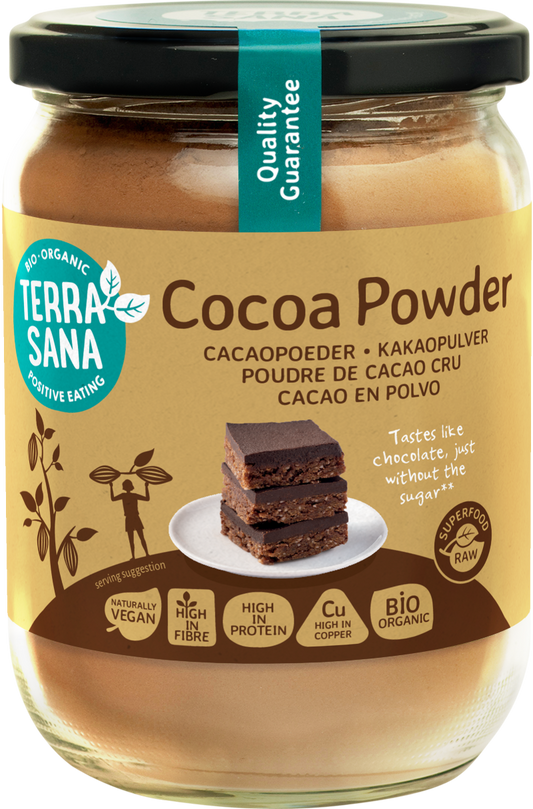 TerraSana Raw cacao antioxidant poeder in glas bio 160.00 Gram