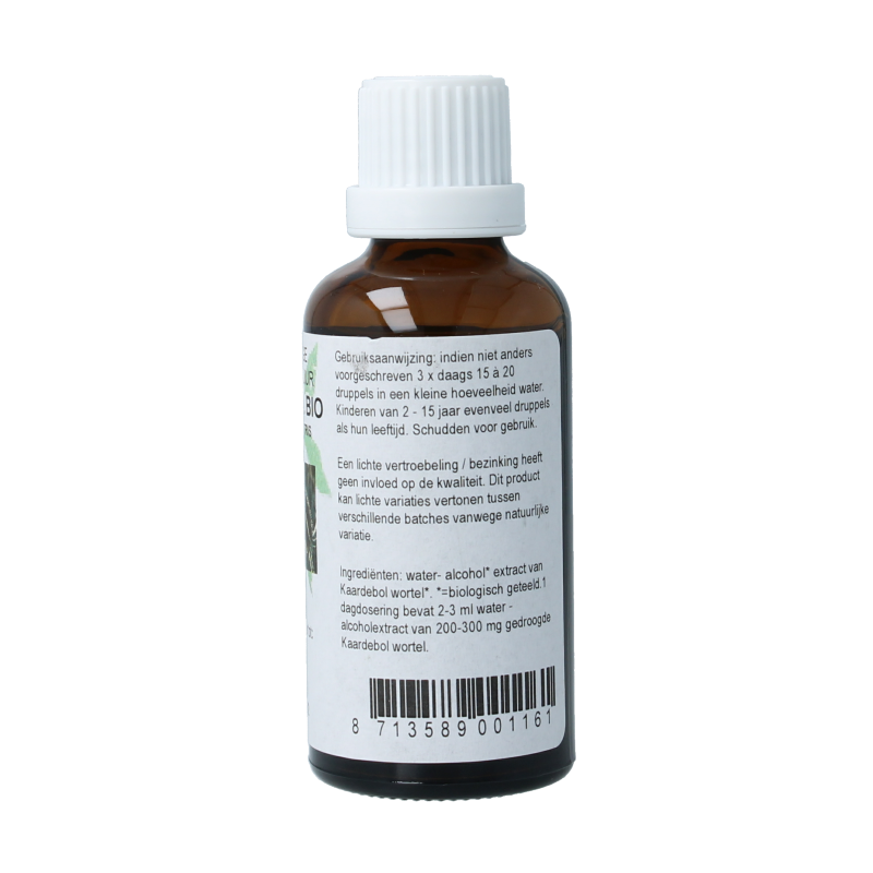 Cruydhof Kaardebol wortel tinctuur bio 50 Milliliter