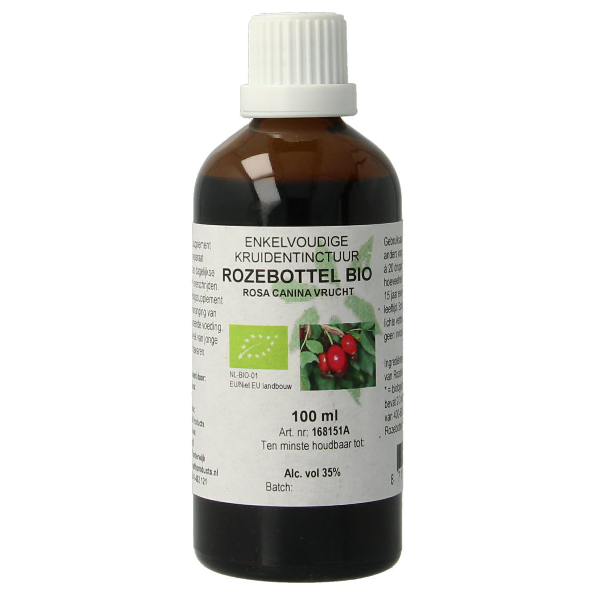 Cruydhof Rosa canina / rozebottel tinctuur bio 100.00 Milliliter