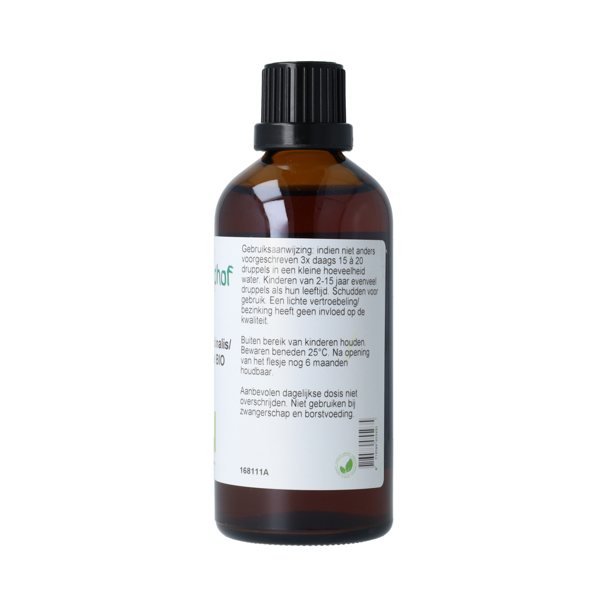 De Cruydhof Angelica officinalis/engelwortel tinctuur bio 100.00 Milliliter
