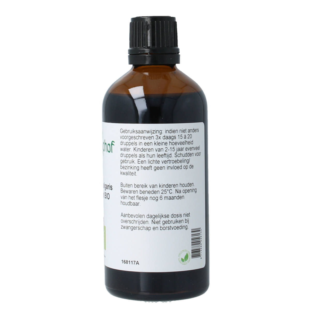 Cruydhof Artemisia vulgaris herb/bijvoet tinctuur bio 100.00 Milliliter