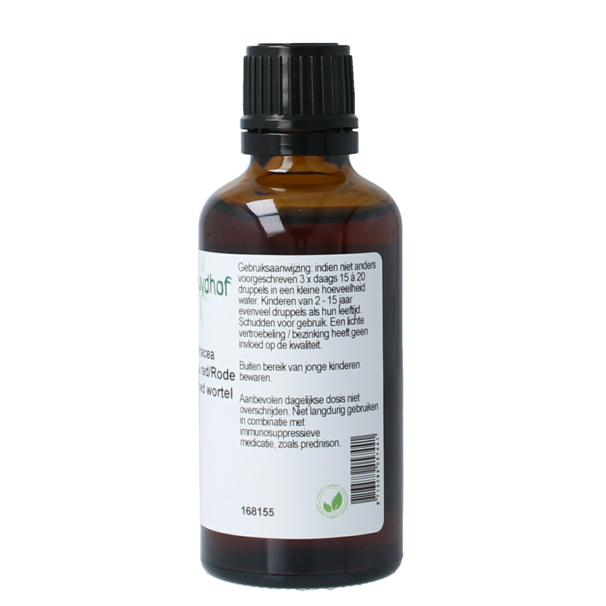 Cruydhof Echinacea purpurea wortel tinctuur 50.00 Milliliter