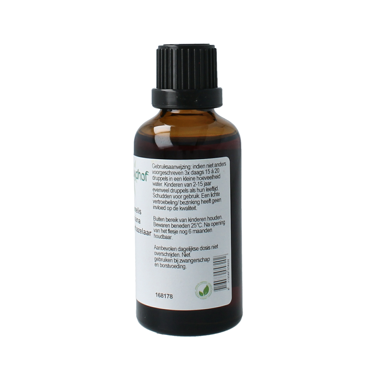 Cruydhof Hamamelis virginiana cort / toverhazelaar tinctuur 50.00 Milliliter