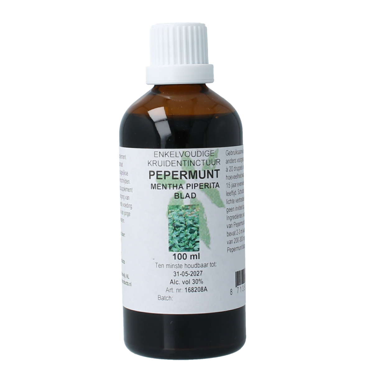 Natura Sanat Mentha piperite / pepermunt tinctuur 100.00 Milliliter