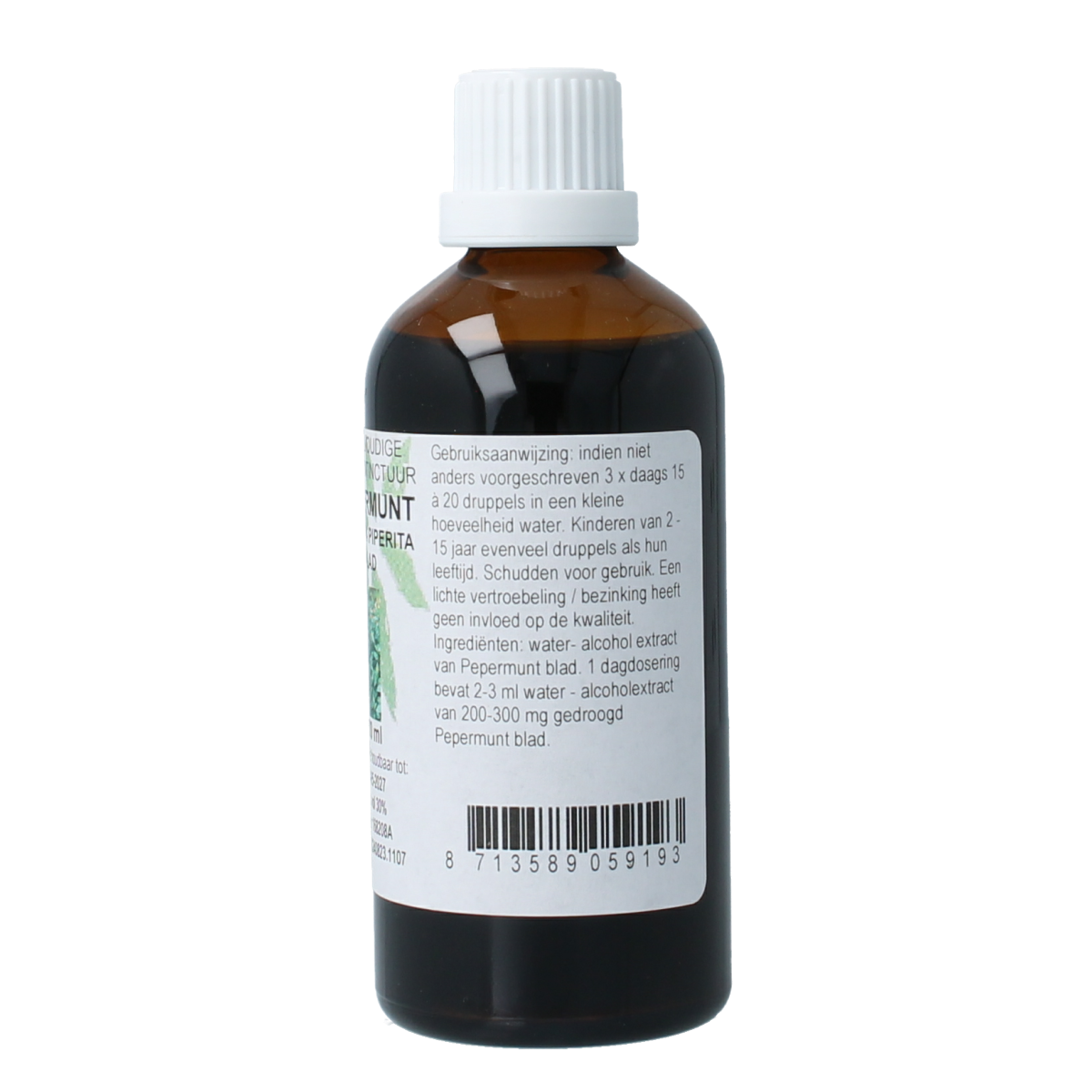 Natura Sanat Mentha piperite / pepermunt tinctuur 100.00 Milliliter