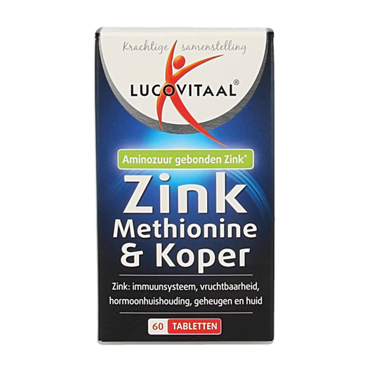 Lucovitaal Zink methionine & koper 60 Tabletten
