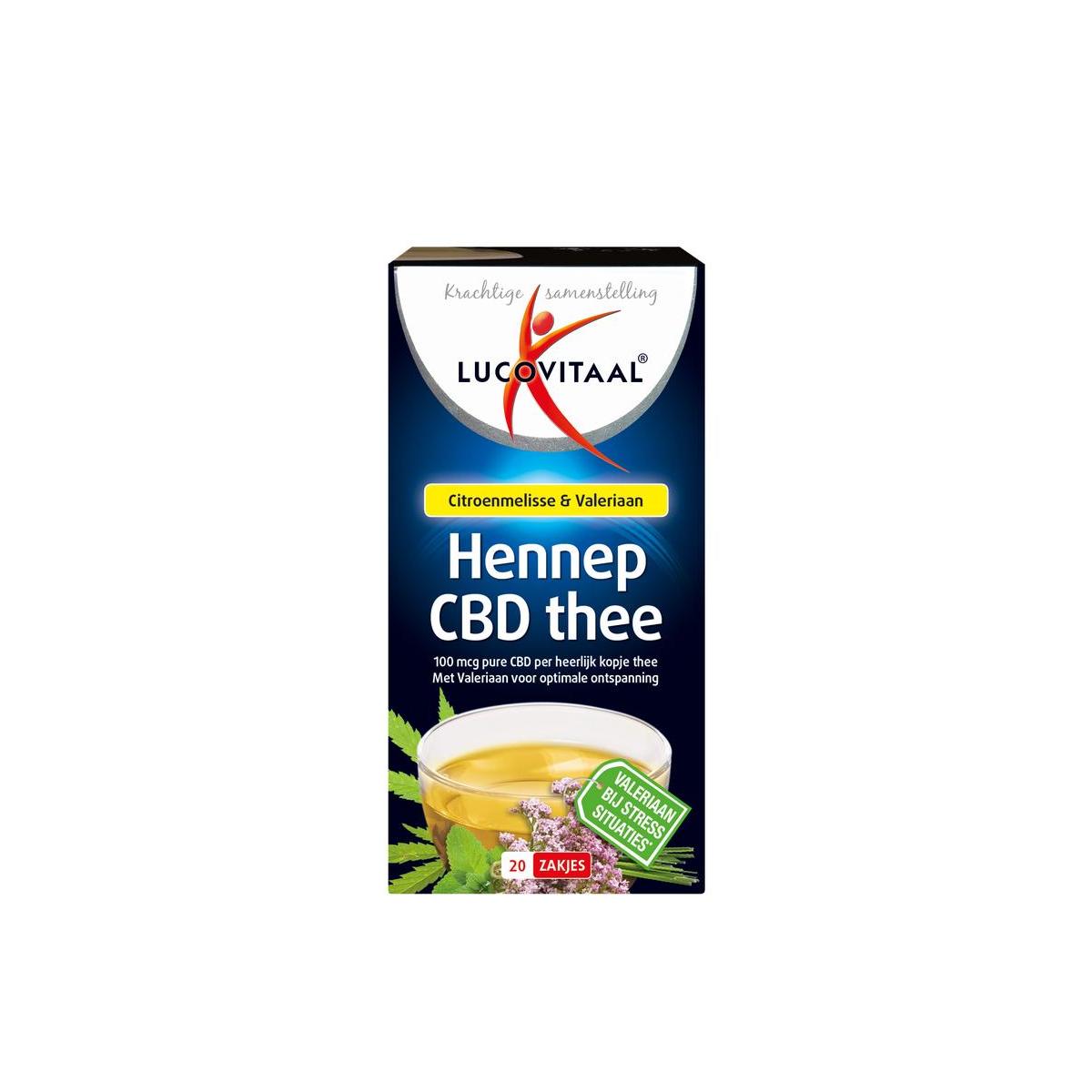 Lucovitaal Hennep CBD thee 20 Zakjes