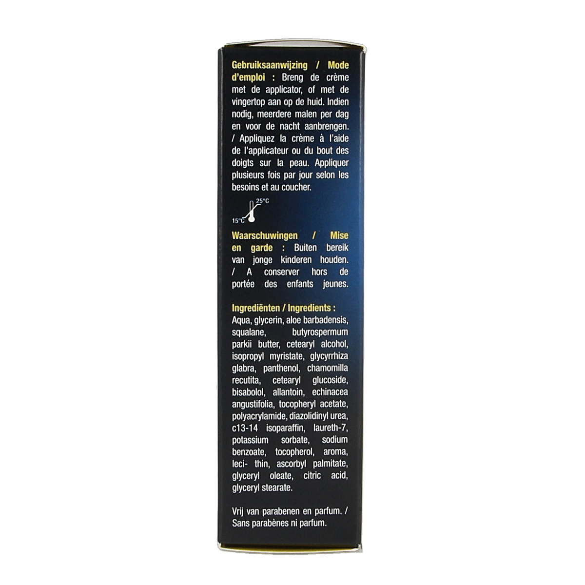 Lucovitaal Kapotte mondhoeken crème in 15ml tube, facial skincare product for cracked corners of the mouth.