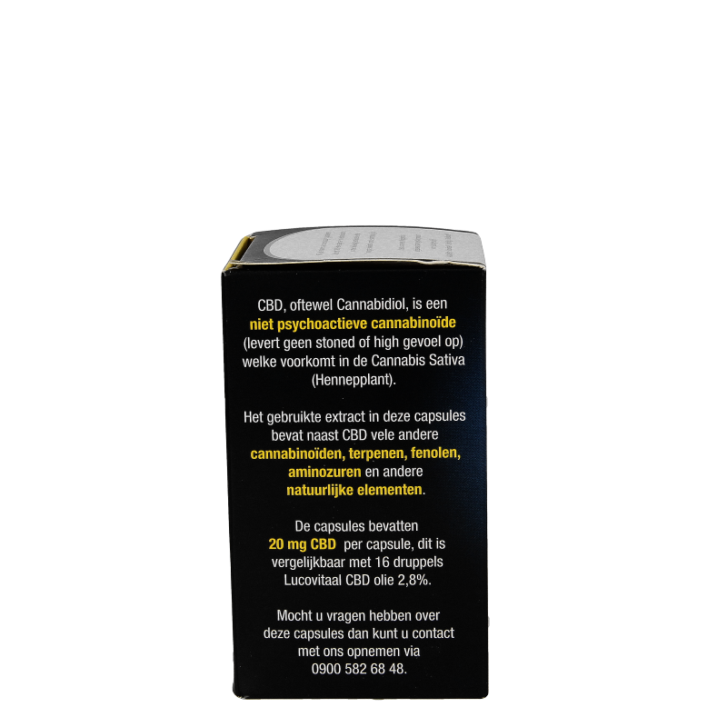 Lucovitaal Cannabidiol CBD 20mg 30 Capsules