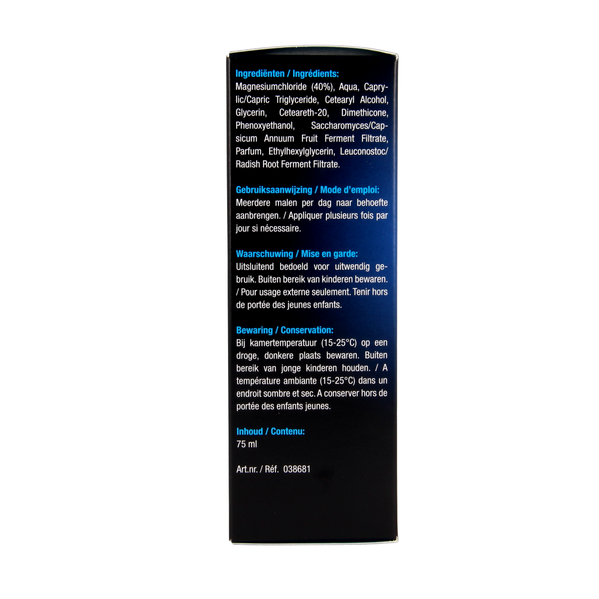 Lucovitaal Magnesium 40% Forte crème for body care, 75g, with visible tube and label for soothing magnesium skincare.