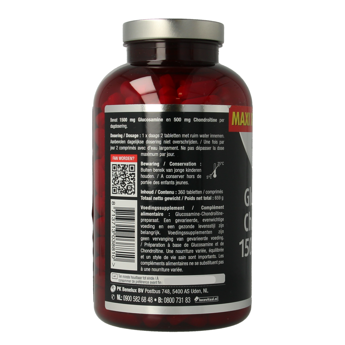 Lucovitaal Glucosamine chondroitine pot 360.00 Tabletten