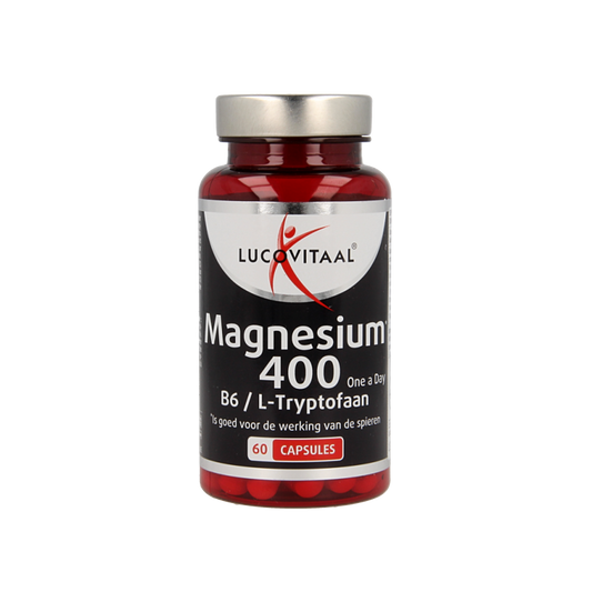 Lucovitaal Magnesium 400 met B6 en L-Tryptofaan 60 Capsules