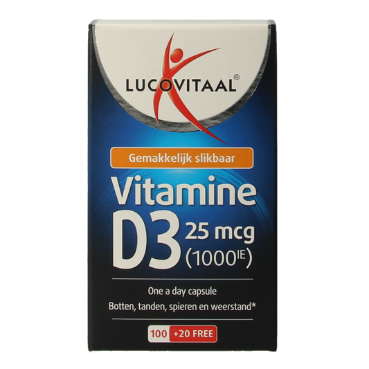 Lucovitaal Vitamine D3 25mcg 120 Capsules