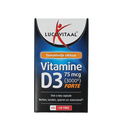 Lucovitaal Vitamine D3 75mcg 80.00 Capsules