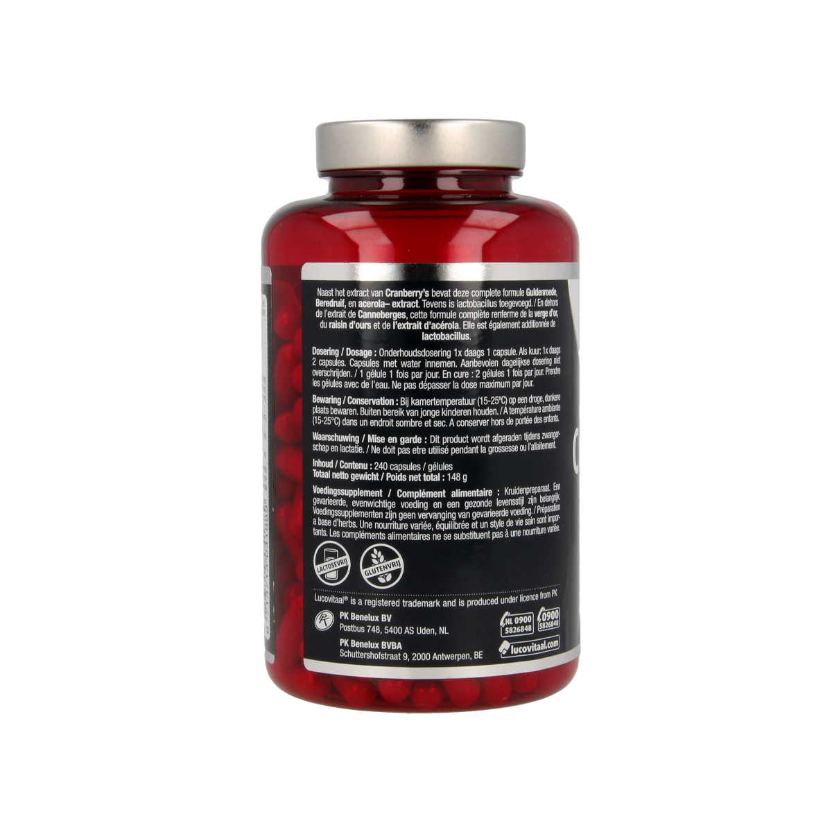 Lucovitaal Cranberry x-tra 240.00 Capsules
