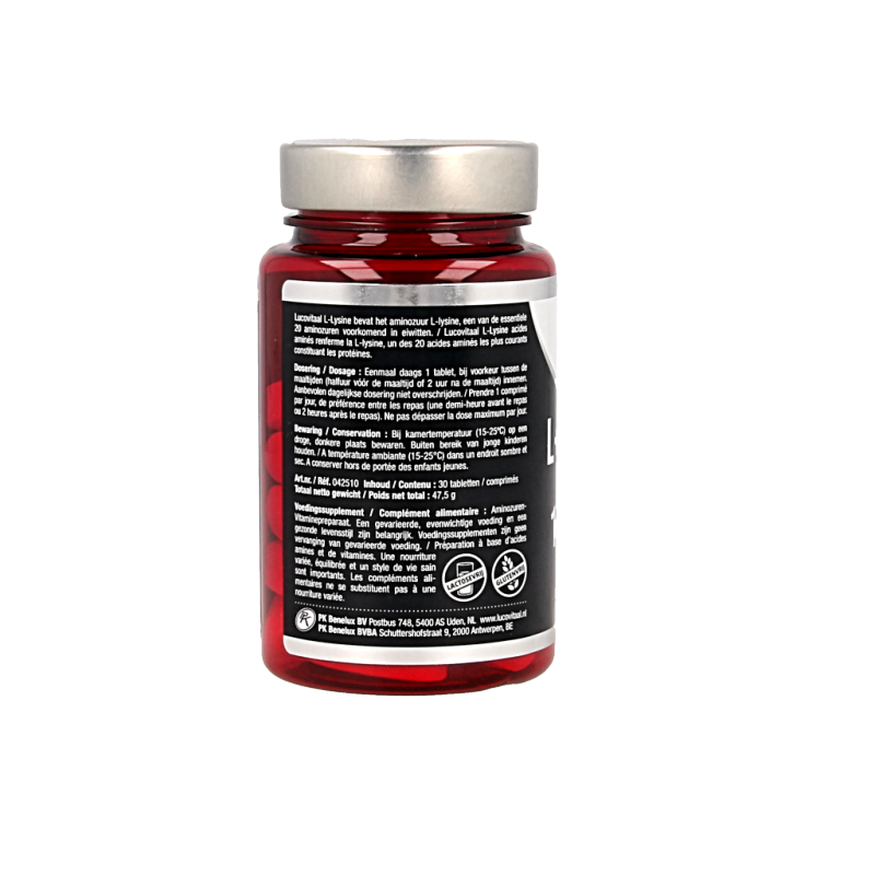Lucovitaal L-Lysine 1000mg 30 Tabletten
