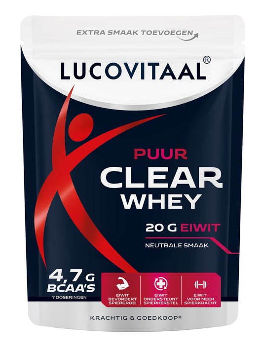 Lucovitaal Clear whey poeder puur 175.00 Gram