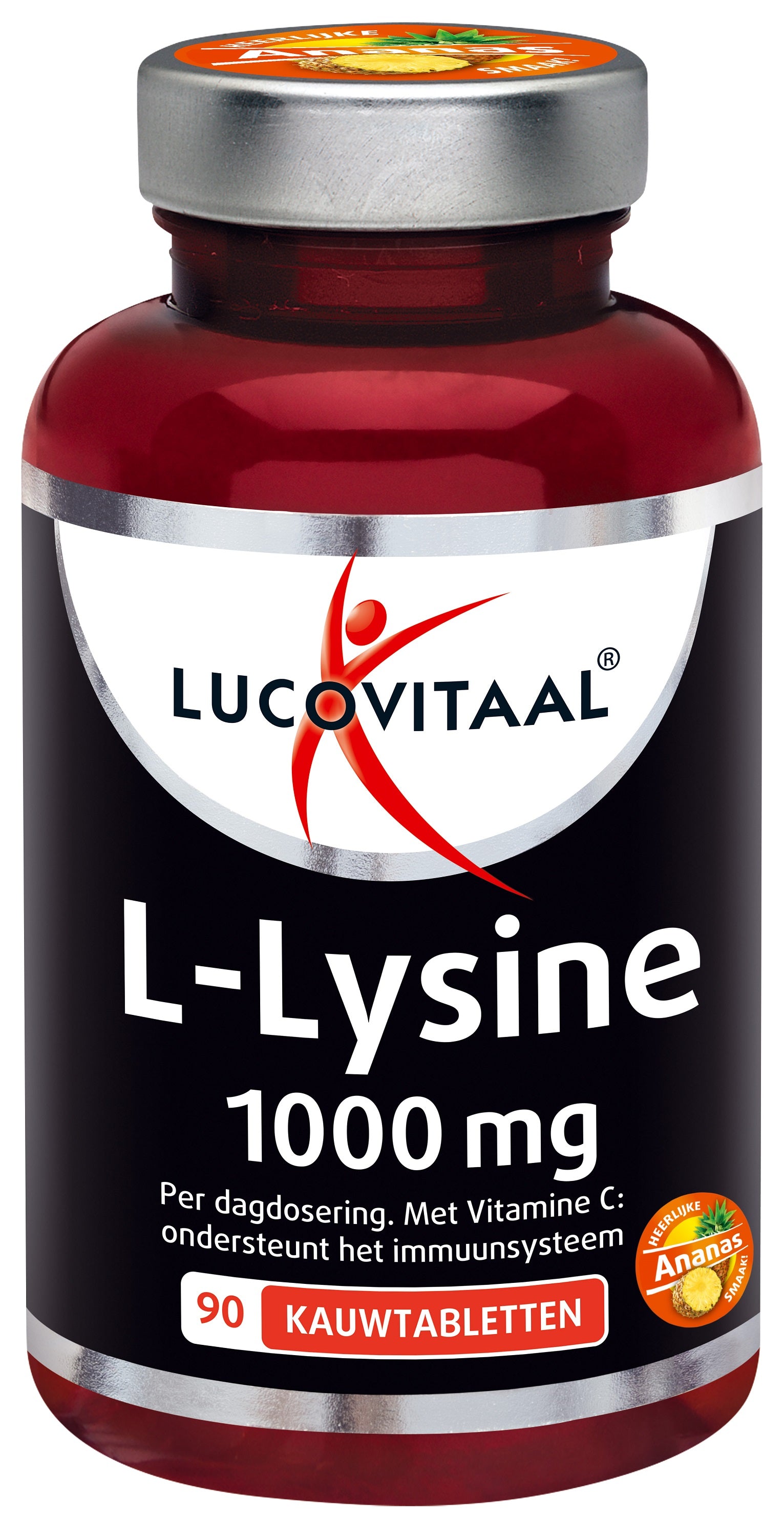 Lucovitaal L-Lysine 1000mg 90 Kauwtabletten
