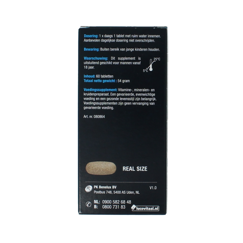 Lucovitaal Vruchtbaarheid support man 60 Tabletten