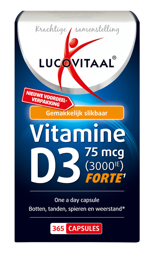 Lucovitaal Vitamine D3 75mcg 3000IE 365.00 Capsules