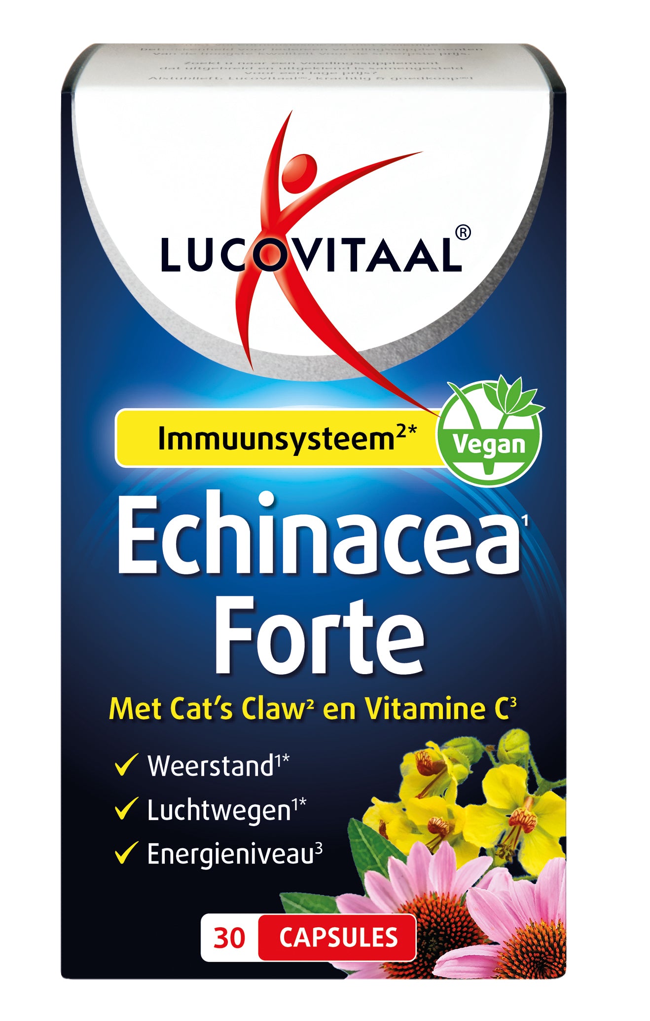 Lucovitaal Echinacea forte & cat's claw & vitamine C 30 Capsules