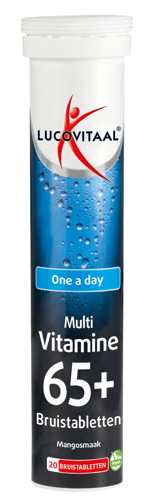 Lucovitaal Multi 65+ mangosmaak 20 Bruistabletten