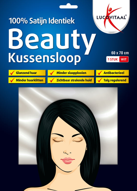 Lucovitaal Kussensloop beauty 100% satijn 60 x 70cm 1 Stuks