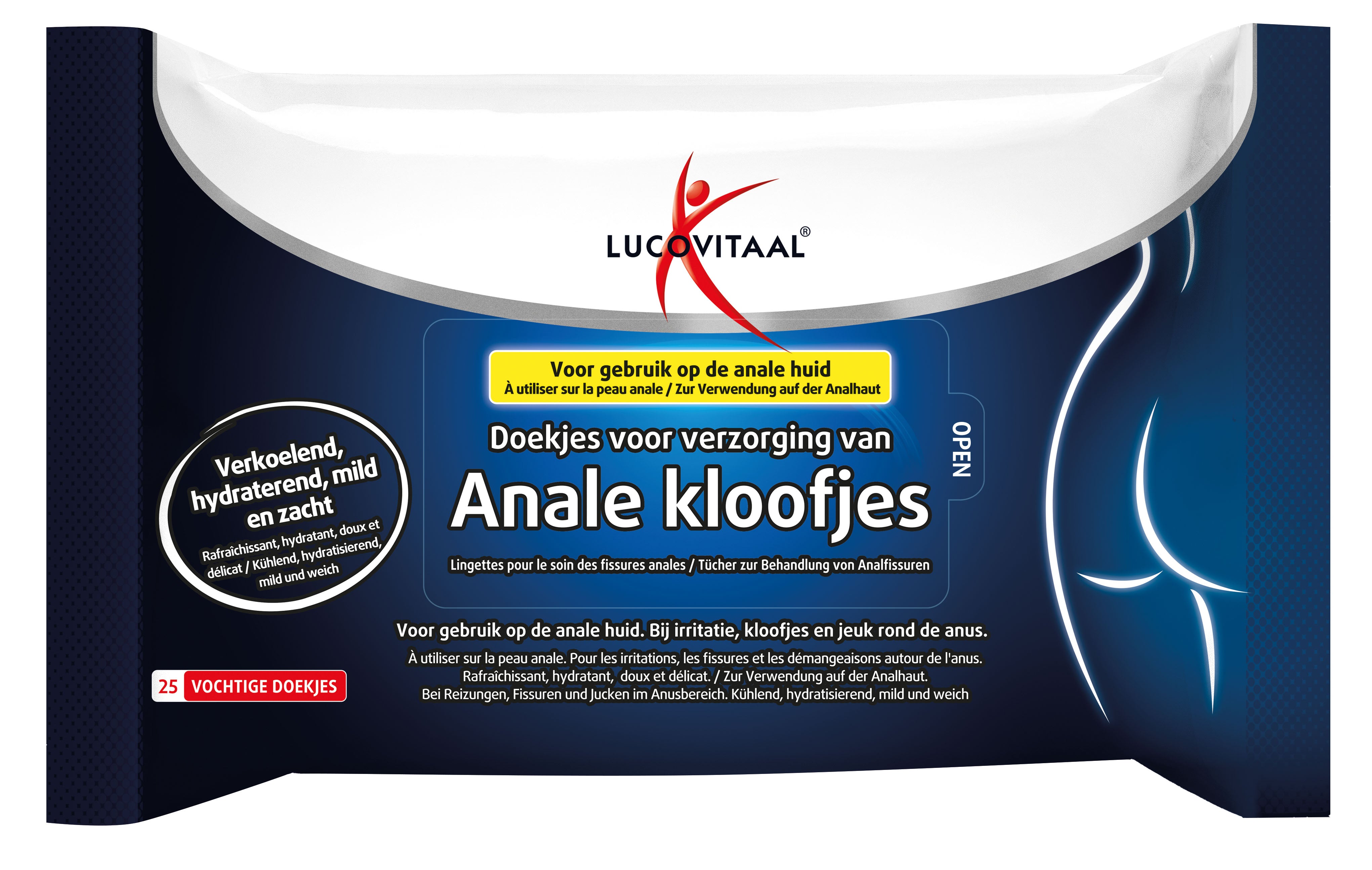 Lucovitaal Anale kloofjes doekjes 25 Stuks