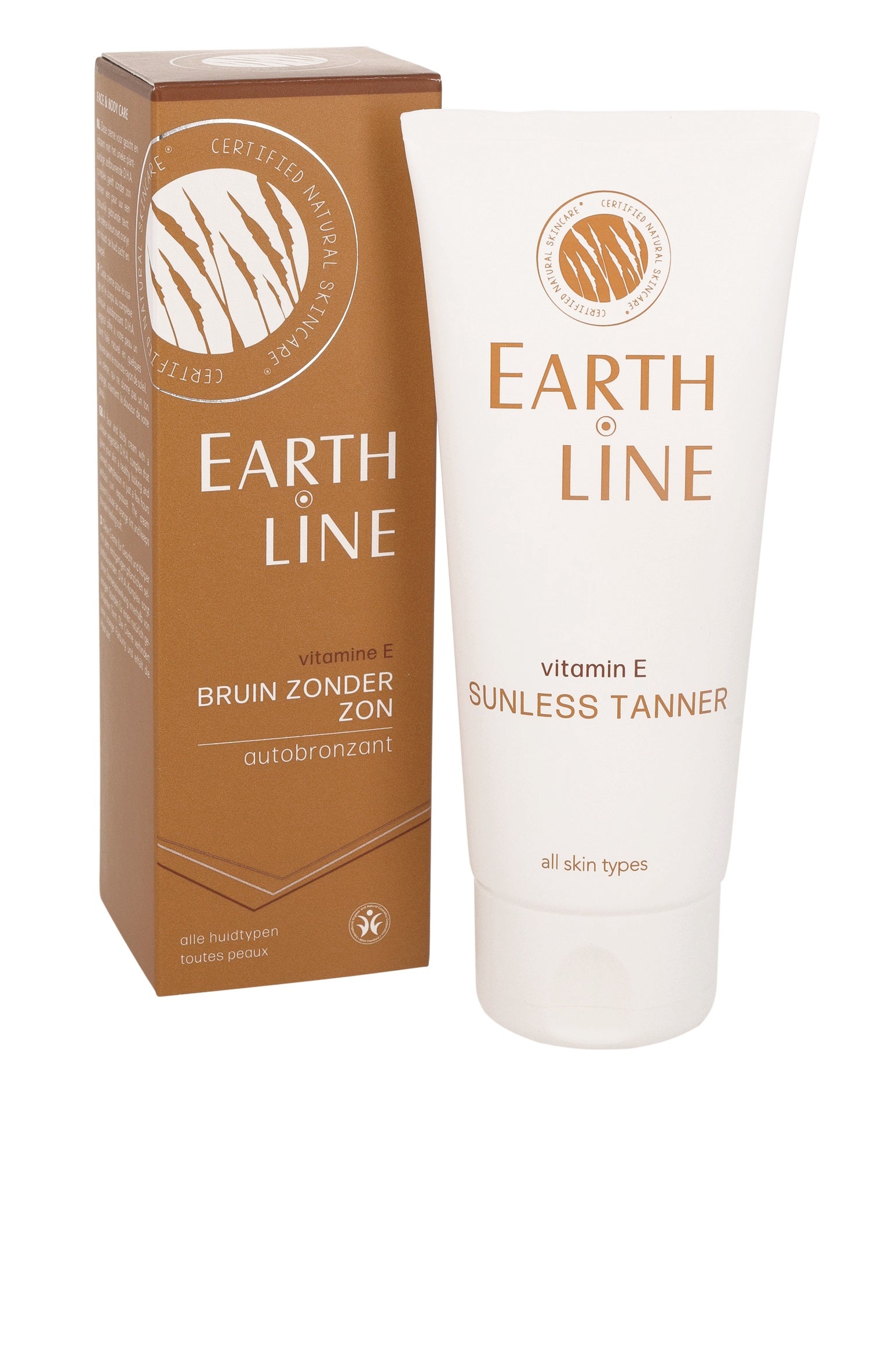 Earth Line Vitamine E bruin zonder zon 100 Milliliter
