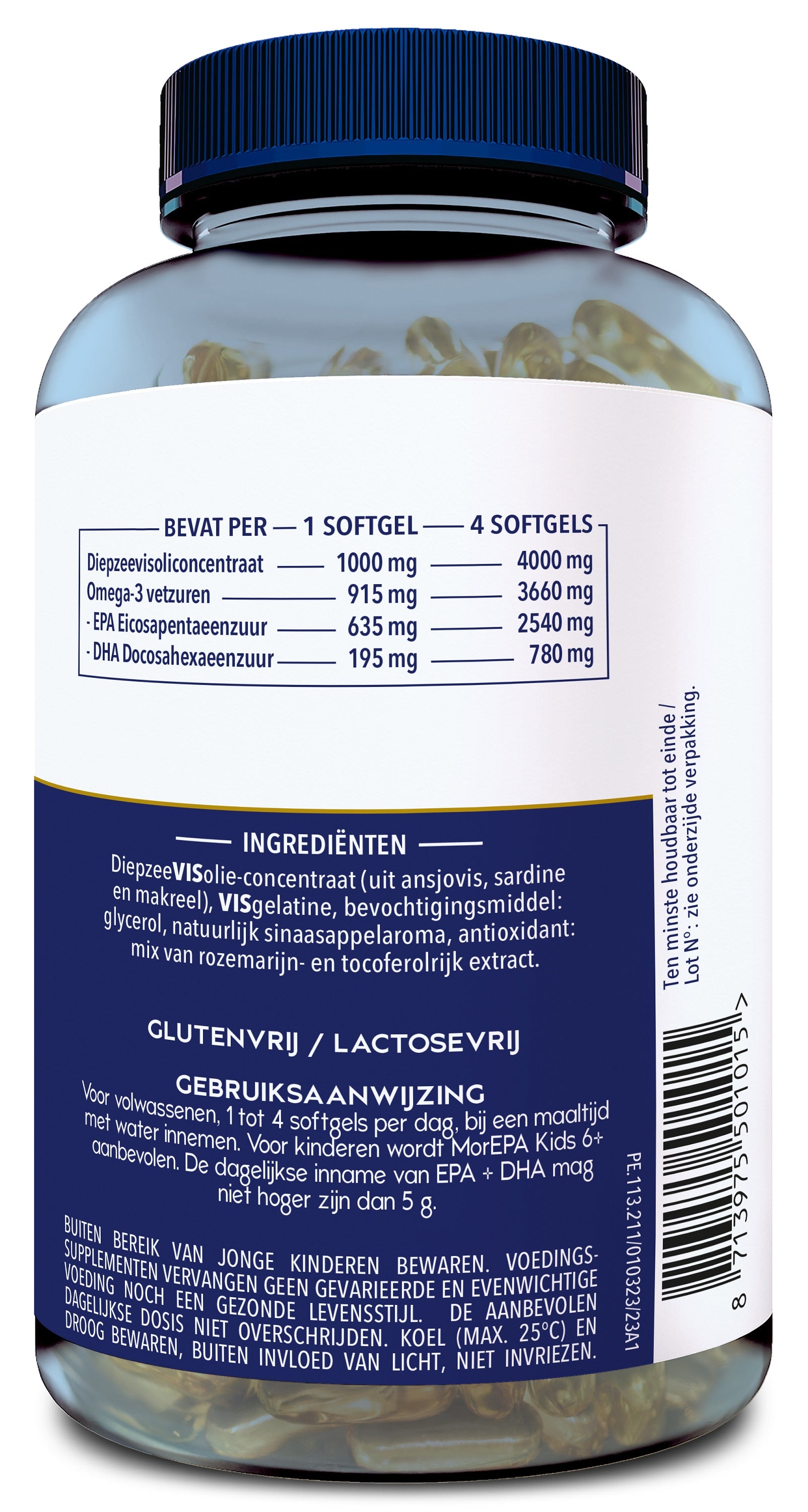 Vetzuren Minami MorEPA Plus softgels in a bottle, omega-3 supplement with 120 softgels for health support