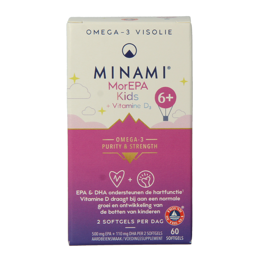 Minami MorEPA kids + vitamine D3 60.00 Softgels