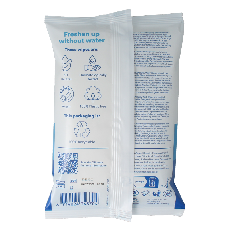 Care Plus Hygiene wash wipes 10 Stuks