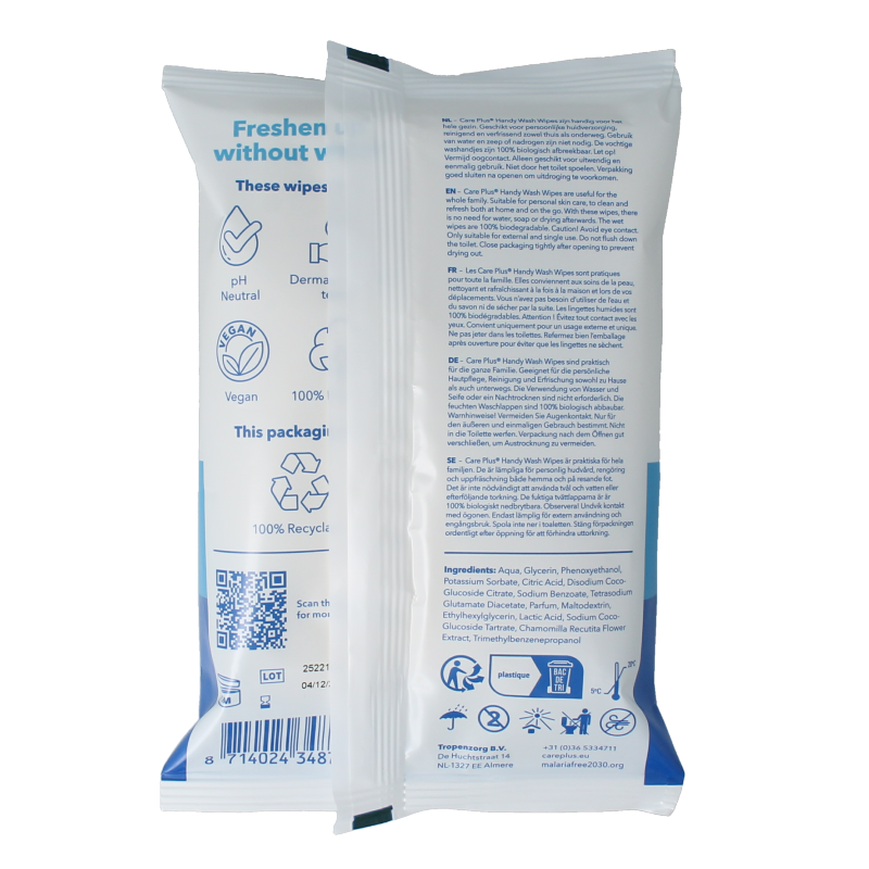 Care Plus Hygiene wash wipes 10 Stuks