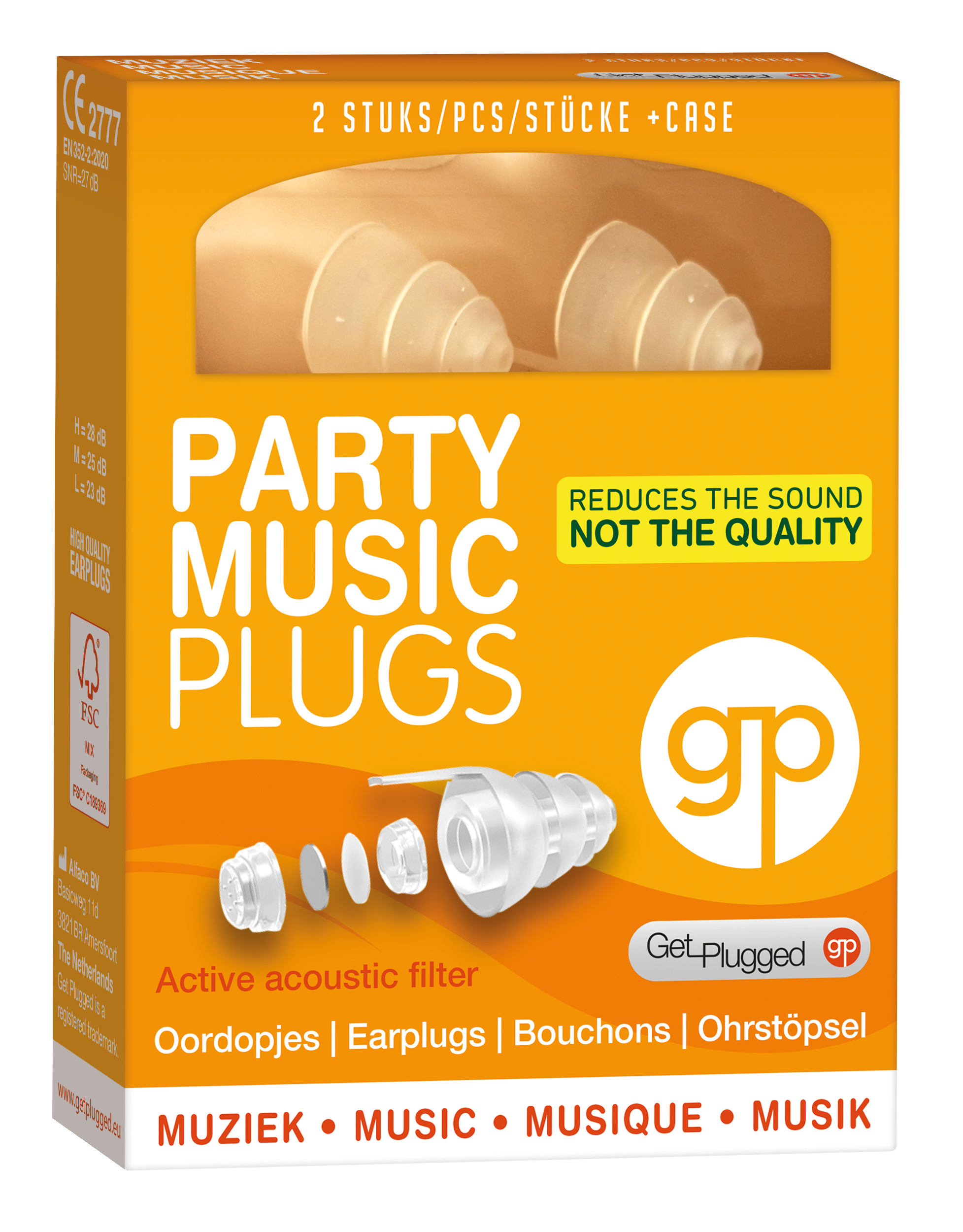 Get Plugged Party music plugs 1.00 Paar