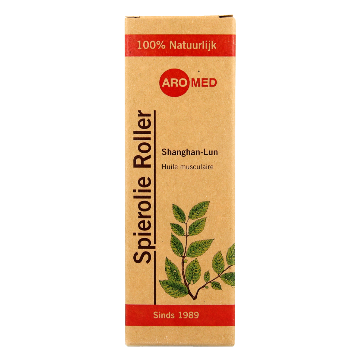 Aromed Shanghan-Lun spierolie roller for muscle and joint care, 30ml bottle with roller applicator, natural herbal remedy.