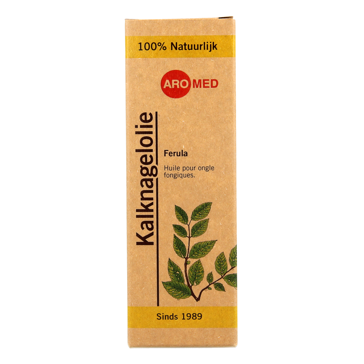 Aromed Ferula kalknagel voetverzorging olie in 30ml bottle, featuring a dropper for treating toenail fungus and foot care.