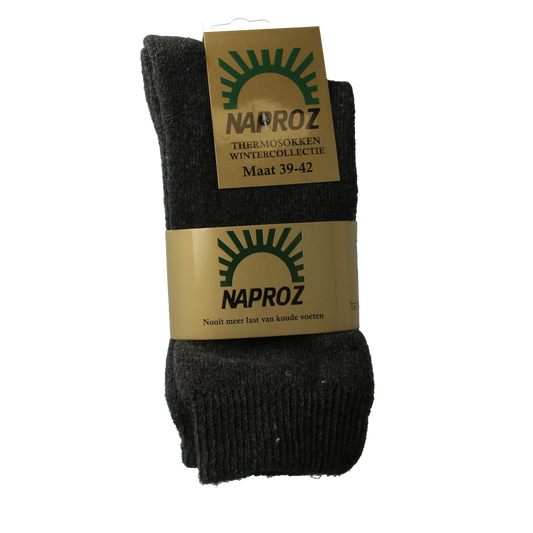 Naproz Thermo sokken grijs maat 39-42  3.00 Paar