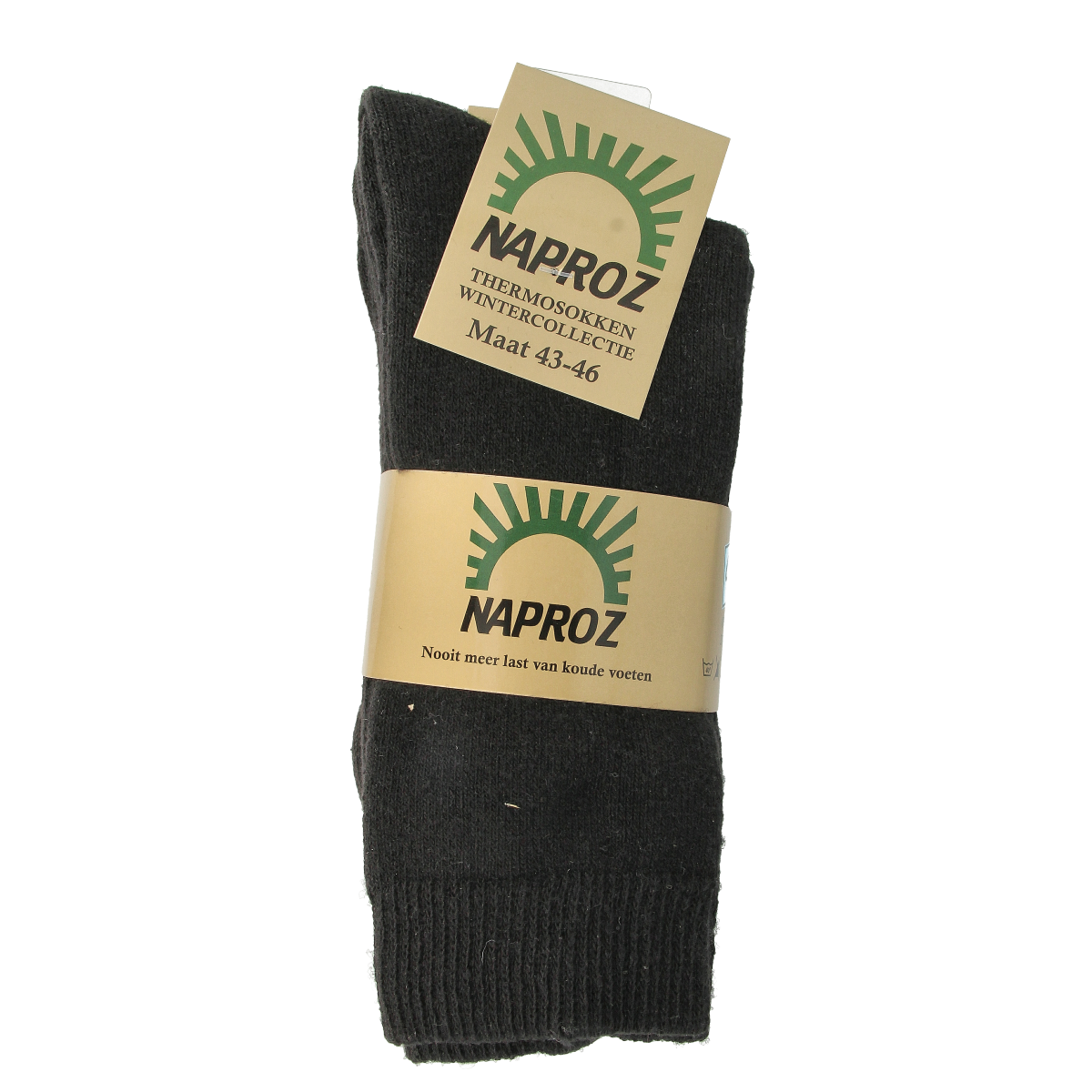 Naproz Thermo sokken zwart maat 43-46  3.00 Paar
