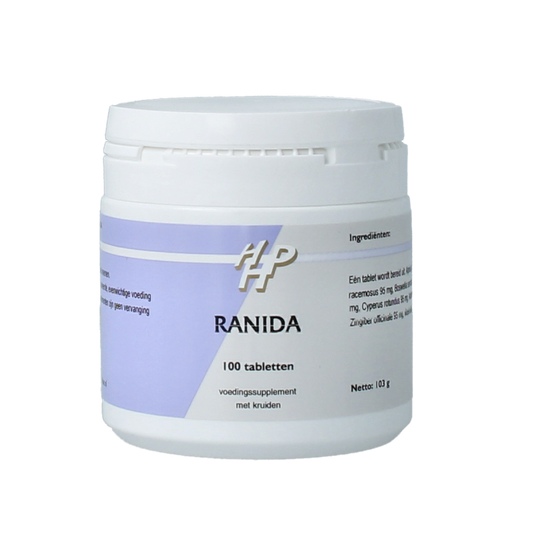 Holisan Ranida 100.00 herbal supplement tablets in blister pack, natural kruidenpreparaten by Holisan.