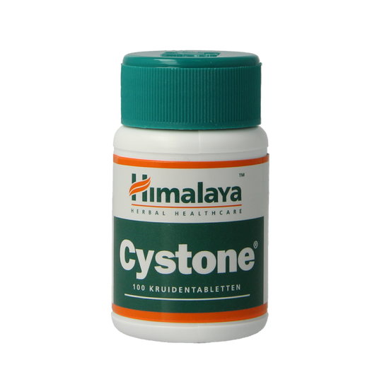 Holisan Cystone 100 tablets, herbal supplement packaging showing the bottle and label, designed for urinary tract health.